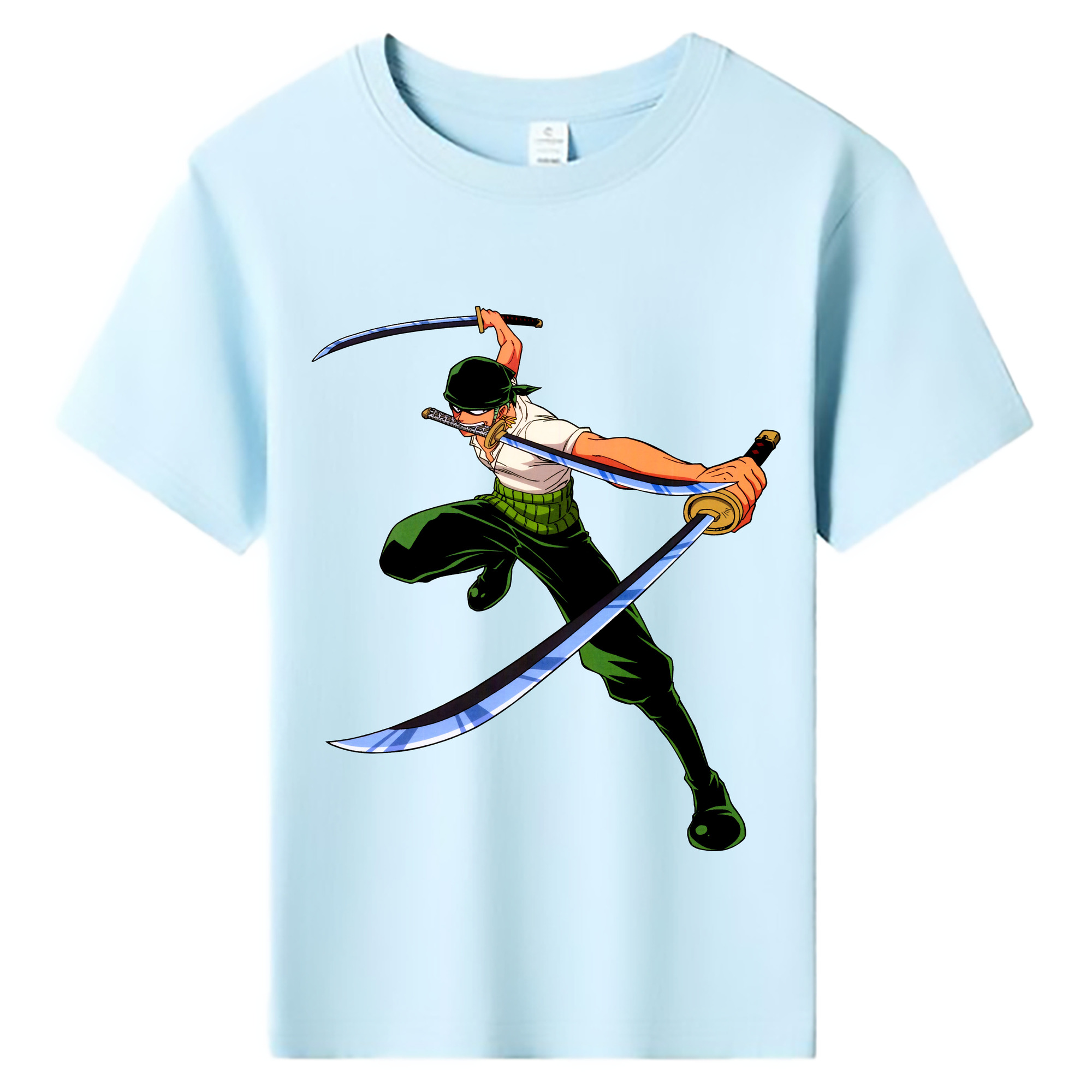 ワンピース ロロノア・ゾロ ONE PIECE Roronoa Zoro 綿100％キッズTシャツ（フロントプリント）
